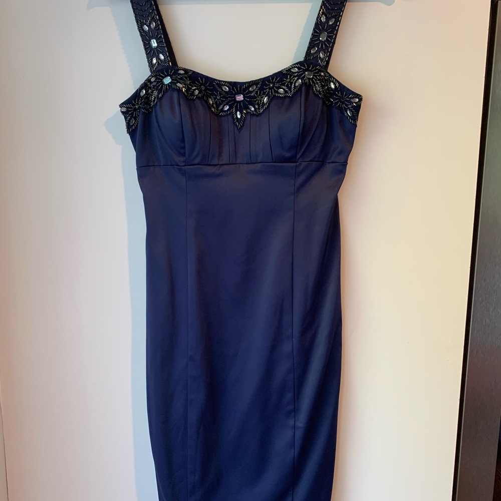 Navy blue bridesmaid dress